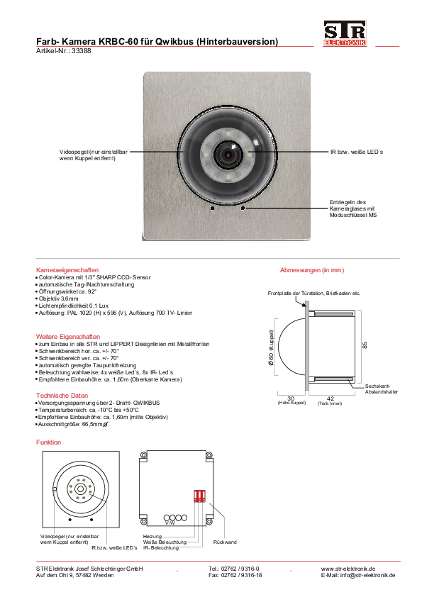 KRBC-60 Datenblatt