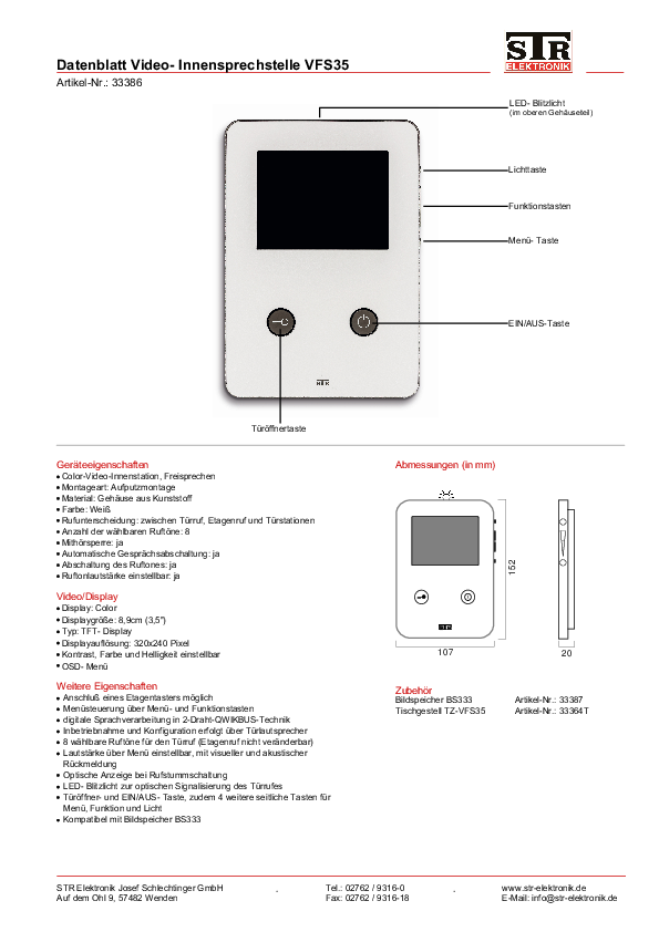 VFS35 Datenblatt