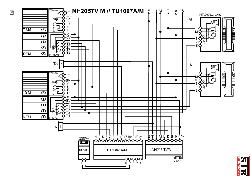 NH205TVM mit Tu1007A/M Schaltplan und Fehlersuche