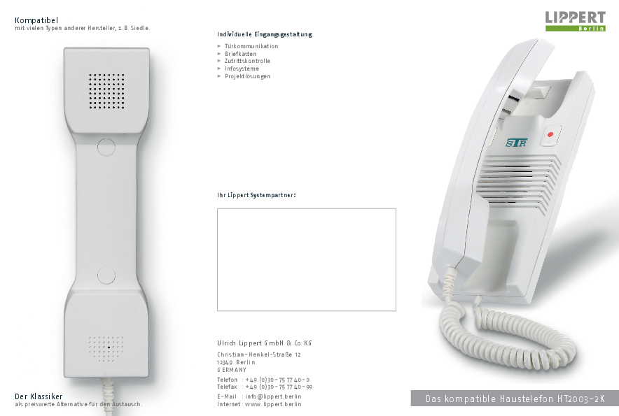 Flyer Haustelefon HT2003-2