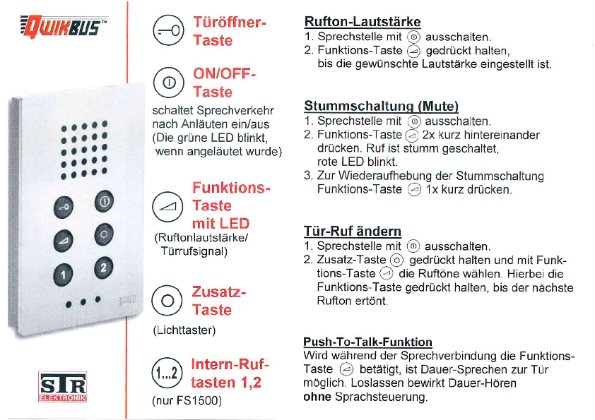 FSD1000/1500 Bedienungsanleitung