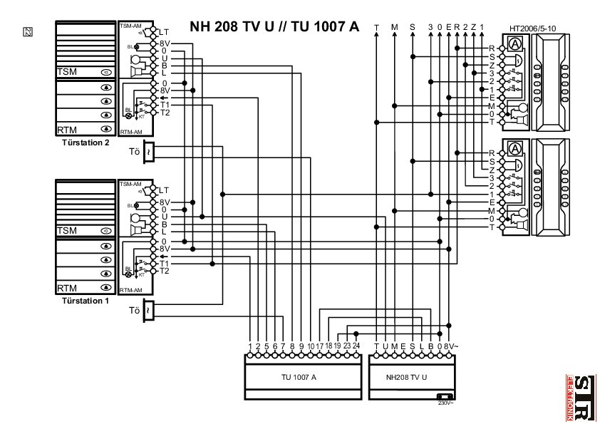 NH208TVU mit TU1007A Schaltplan und Fehlersuche