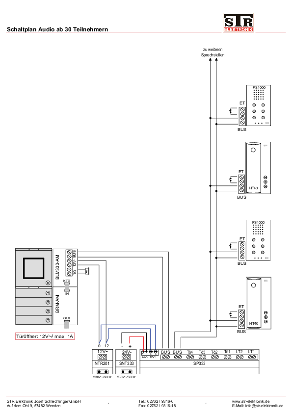 Verdrahtungsplan ab 30 TN 